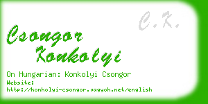 csongor konkolyi business card